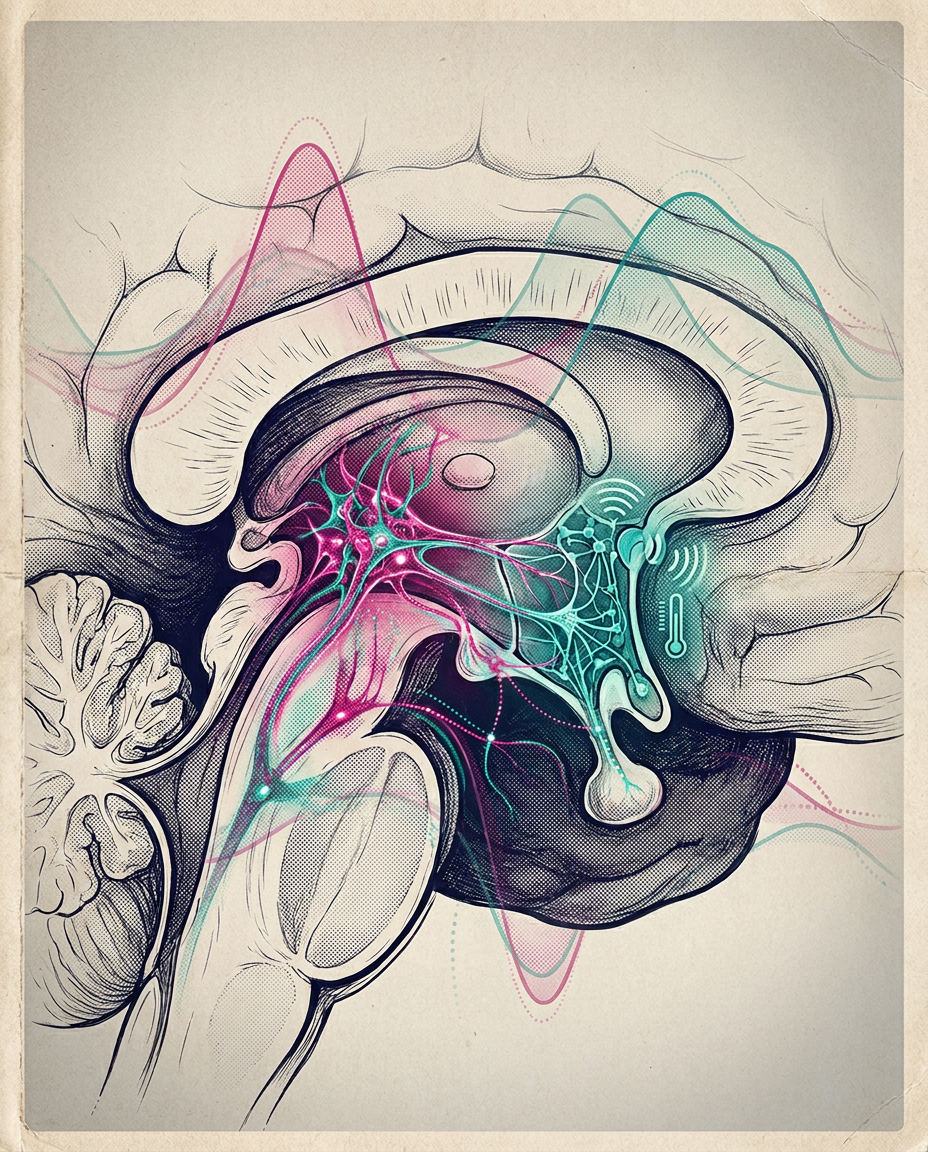 Hypothalamus with KNDy neurons linked to heat control